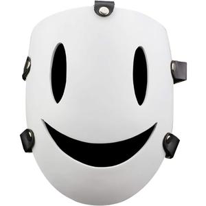 nezababy High-Rise Invasion Mask Cosplay Sniper White Smile Mask Anime Tenkuu Shinpan Halloween Prop Resin