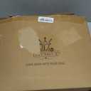 L LOVSOUL Goose Feather Down Fiber Comforter Queen Size, 100% Organic Cotton Fabric Duvet Insert, 1200TC, 750+FP, Hotel Collection, All Season White Bedding Comforters with 8 Tabs