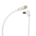 Cat6 Ethernet Cable 90 Degree Downward Right Angle, Cat 6 Right Angle Ethernet Cable for Router,Modem,TV Box,24 AWG Cat6 Network Cable White (UP Angle, 16 FT)