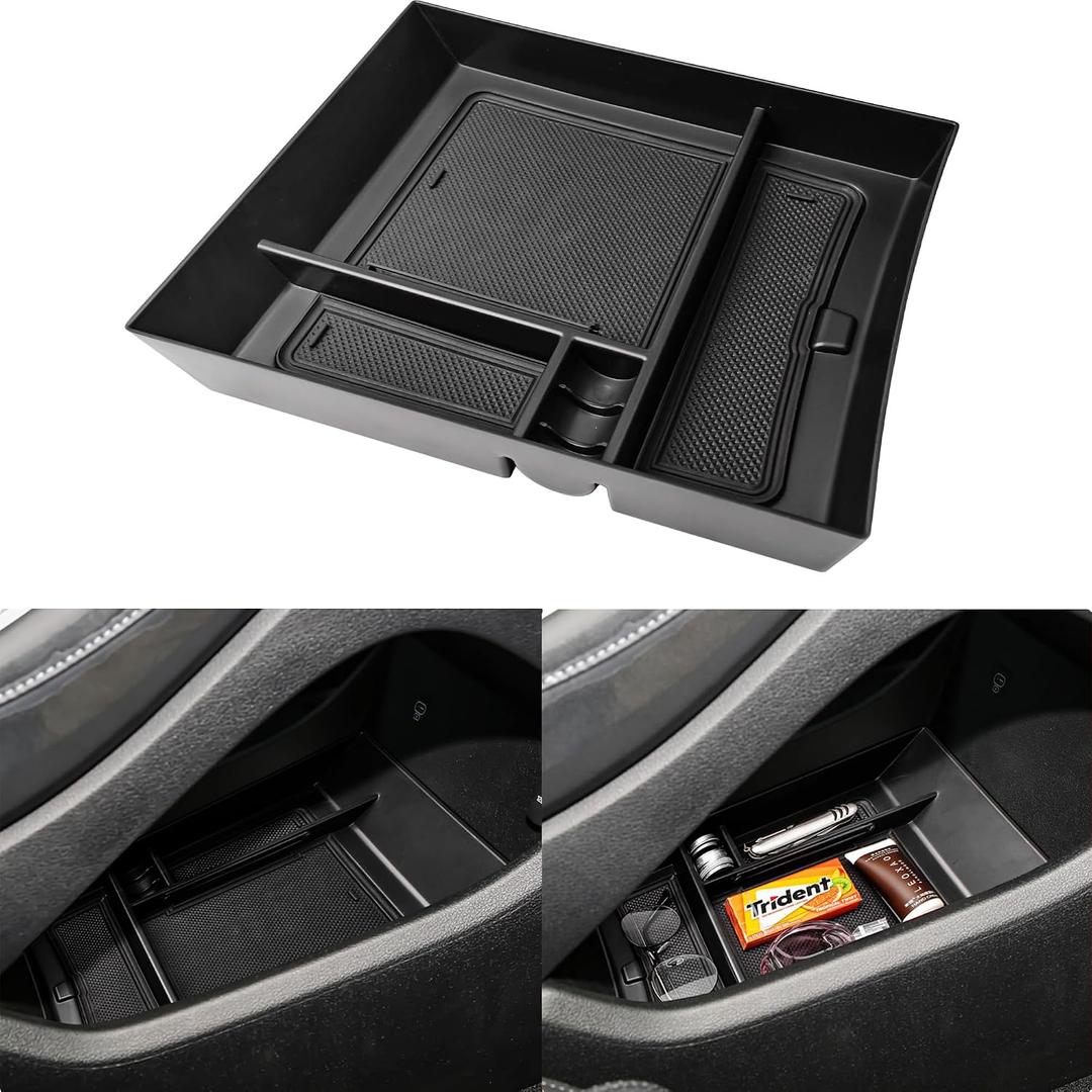 Lower Center Console Tray Compatible with Hyundai Santa Fe 2021 2022 2023 Accessories,Console Insert Secondary Storage Tray.
