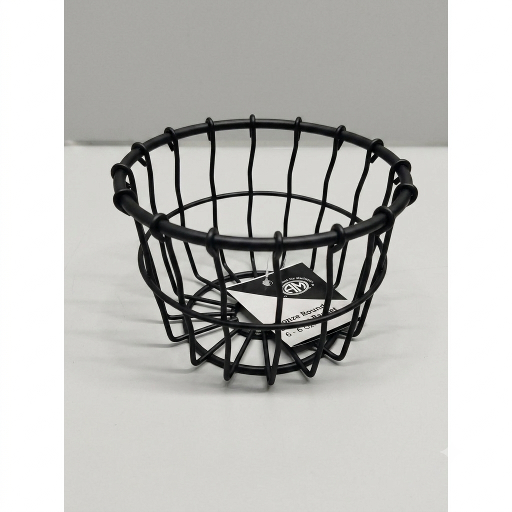 American Metalcraft WBBS Basket, Wire, Black, Small