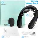 Electric Neck Massager with Heat - 10 Modes & 16 Levels, Portable for Travel, Perfect for Relaxation, Black