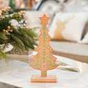 Gingerbread Tree Gingerbread Christmas Decorations Indoor Resin Christmas Tree Statue Decorations Kitchen Tabletop Xmas Decor