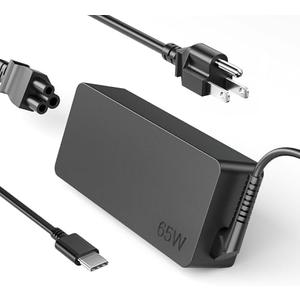 65W 45W USB C Laptop Charger Compatible with Lenovo Chromebook/Thinkpad/Yoga ADLX65YDC2A Computer Charger USB Type C AC Power Adapter