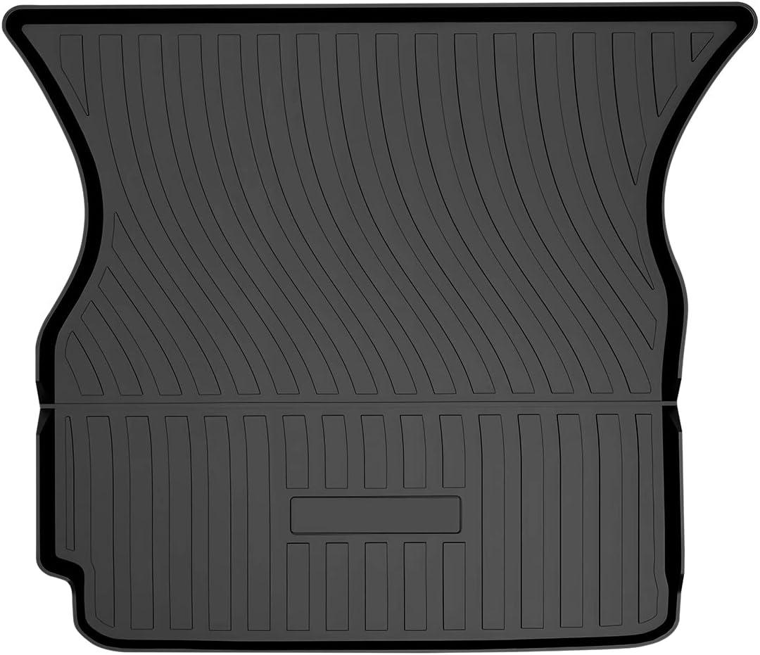 Mixsuper Custom Fit for Cargo Liner Tesla Model X 5 Passenger Trunk Mat Liner Durable All Weather Rear Trunk Floor Mat (Not Fit 6 or 7 Passenger)