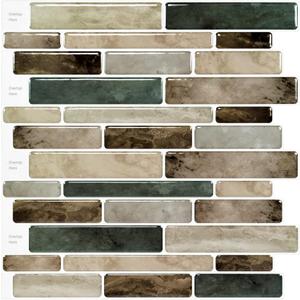 WOWSTAR 10-Sheet Peel and Stick Backsplash Tile for Kitchen, Back Splash Stick On Tiles for Kitchen Wall (Dark Brown) WOWSTAR 10-Sheet Peel and Stick Backsplash Tile for Kitchen, Back Splash Stick On Tiles for Kitchen Wall (Dark Brown)