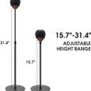 Floor Stand is Suitable for Homepod Mini, with Adjustable Height, Safety, Stability, and Anti Slip Bottom. Mini Speaker Accessories are Suitable for Living Rooms, bedrooms, Gyms(2 Pack- Black)
