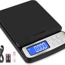 Fuzion Shipping Scale - Digital Postal Scale 88lb x 0.1oz, 5 Units, Hold/Tare/PCS Counting, Easy Calibration, Large LCD, All-in-1 Scale for Packages (More Black)