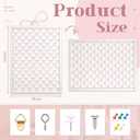Eaasty 18"x24" Pink Bow Cork Bulletin Board White Frame for Bedroom Dorm, 23.8" x 17.9"