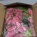 Lvydec Wisteria Artificial Flowers Garland, 4 Pcs Total 28.8ft Artificial Wisteria Vine Silk Hanging Flower for Home Garden Outdoor Ceremony Wedding Arch Floral Decor (Pink)