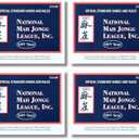 National Mah Jongg League 2025 Mahjong Standard Size Cards Four-Pack Bundle - Official Hands and Rules for American Mahjong (Four Standard-Size Cards)