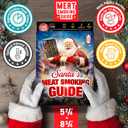 Santa's Meat Smoking Guide - Must Have Smoker Accessories for Pellet Grill - Christmas Grilling Gifts for Men - Smoker Accessories Gifts for Men - Wood, Time & Temp - Outdoor