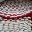 Ceenna 60 Pieces Plush Puzzle Foam Floor Mat Square Interlocking Carpet Tiles with Fluffy Play Mat Floor Tiles Soft Climbing Area Rugs for Living Room Floor Gym Area(Pink, Rose Red)
