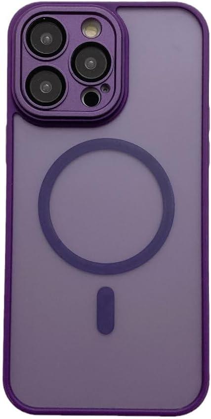 Compatible for IPhone15, 14,13,12, Universal Replacement Macaron Frosted Translucent Phone case Translucent Matte Minimalist case (Gentle Purple, iPhone 13)