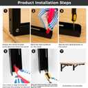 16 Inch Folding Shelf Brackets, 2 Pcs Heavy Duty Metal Collapsible Shelf Bracket Wall Mounted Brackets for Fold Down Table Wall Mounted Brackets for Shelves Space SavingMax Load: 132 lb