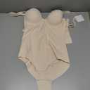 Slimers Strapless Shapewear Seamless Bodysuit - Tummy Control Sculpt Body Shaper : Removable Straps Butt Lifting Shapewear (Medium, Beige)