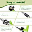 Upgraded Weed Eater Handle, Ergonomic String Trimmer Handle, Weedeater Handle Extension for Lawn Care, Landscaping, and Yard Trimming Edging (16.9")