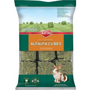 Kaytee Alfalfa Cubes for Rabbits, Guinea Pigs, and Other Small Animals, 15 oz (EXP 07/03/27)
