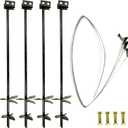 Tie Down | 36 in. x 3/4 in. Double Head anchoring kit with Straps and Bolts (4-Pack)