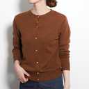 Danibe Women's Sweater, Size M, Dark Orange