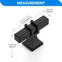 HOME EDIT 25 Pack 2 inch Black Cabinet Handles Square Zinc-Alloy Pulls for Kitchen Dresser Closet and Bathroom Cabinets Hardware