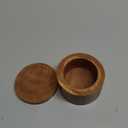 Kaizen Casa Acacia Wood Salt or Spice Box with Swivel Cover perfect for keeping table salt, gourmet salts, herbs or favorite seasonings, close at hand on your countertop.