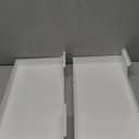 2 Pcs 16X8 Inch Slatwall Shelves, Heavy Duty Slatwall Baskets, Metal Slat Wall Shelves Accessories, Metal Retail Display for Storage and Organization, Black