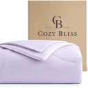 Cozy Bliss Cooling Comforter, Ultra-Soft Cooling Blankets for Hot Sleepers and Night Sweats, Breathable Lightweight Silky Smooth, Lavender Purple