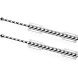FIRJOY 12" Valet Rod for Closet Pull Out (2 Pack, Chrome)