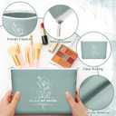 Kacctyen 20 Pcs Christian Easter Gifts for Women Bible Religious Makeup Bag with Zipper Canvas Cosmetic Bags Bulk for Easter Back to School Vbs Church Nurse Teacher Homeless(Five Colors)