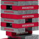Wild Sports NCAA Pro Football Tabletop Stackers Block Game for College Football Fan, Dorm Game, Tailgate
