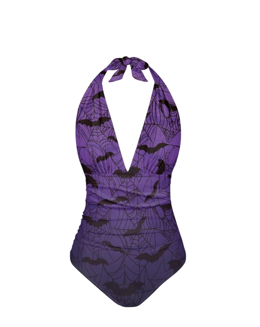One Piece Bathing Suit for Women Custom Tummy Control Bathing Suits Trendy Summer Beach Wear, Size L