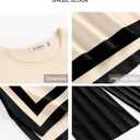 ANRABESS Women 2 Piece Lounge Sets Summer Casual Knit Sweater Vest Pant Set Beach Vacation Clothes 2026 Airport Outfits (Beige, L)