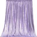 JYFLZQ Lavender Sequin Backdrop Curtains for Party 2ft x 8ft 4Panel