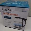 Cosori Electric Kettle, No Plastic Filter & Spout, 1.8Qt Tea Kettle & Hot Water Boiler For Coffee & Tea, Water Heater & Teapot, Automatic Shut Off, Borosilicate glass, Black, 1500W