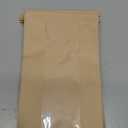 50 Pack Paper Bread Bags for Homemade Bread, 7x311 Inches Resealable Tin Tie Tab Bakery Bags with Window for Round Sourdough, Cookies, Loaves, Bagels | Grease Resistant