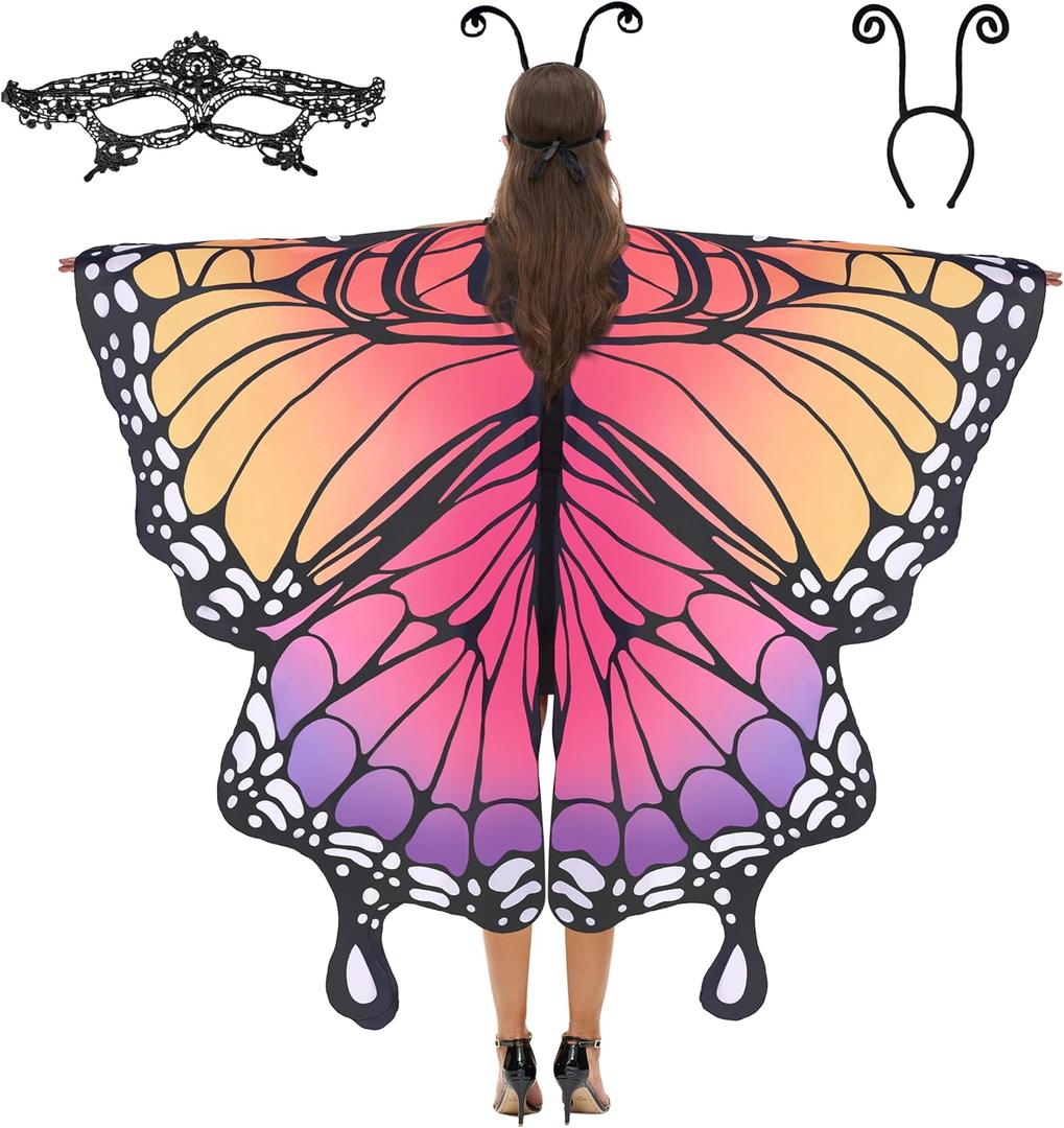Spooktacular Creations Halloween Butterfly Wings Costume for Women, Butterfly Wings Adult, Womens Halloween Costumes 2025