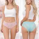 everjoys Lace Panties for Women, Full Sexy Coverage Hipster Underwear, Soft Breathable Briefs, 7-Pack, (L)