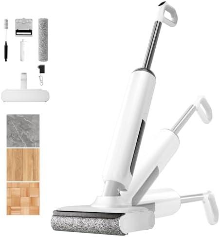 BROBIG Wet Dry Vacuum Cleaner, 180Lie-Flat Vacuum Mop All in One with Auto Self-Cleaning, Smart Floor Cleaner Machine for Hard Floor, 45 Mins Runtime, Edge Cleaning, Self-Propelled Vacuum Mop Combo