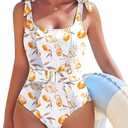 AI'MAGE Women's One Piece Swimsuit 2025 Tummy Control Swimsuits Slimming Bathing Suits Belted Swim Suit Swimwear, Small