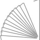 17 Pack Heavy Duty Metal Tent Stakes for Outdoor Decorations, Gardening & Canopies, Christmas Decorations