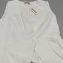 luvamia Vest for Women Dressy  Business Casual Outfits Sleeveless Blazer  (Small, Cream White)