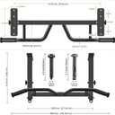 SELEWARE Heavy Duty Welded Pull Up Bar, Versatile Doorway Wall Mount, Joist Mounted, and Ceiling Mounted Chin Up Bars, Thick Metal Sturdy Construction for Full Body Workouts Support 500 lbs