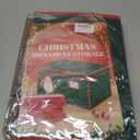 Christmas Ornament Storage Box Christmas Ornament Organizer Storage with Adjustable Dividers Fit 96 of 3 Inch 600D Oxford Fabric Ornaments Storage Container for Holiday Decorations (Green)