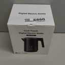 Electric Kettle 1.0L 1200W, 7 Temp Settings, 4H Keep-Warm, Fast-Boil Stainless Steel Electric Tea Kettle, 120V Water Boiler with Auto-Shut Off, Cool Touch PP Exterior for Home Office, Black