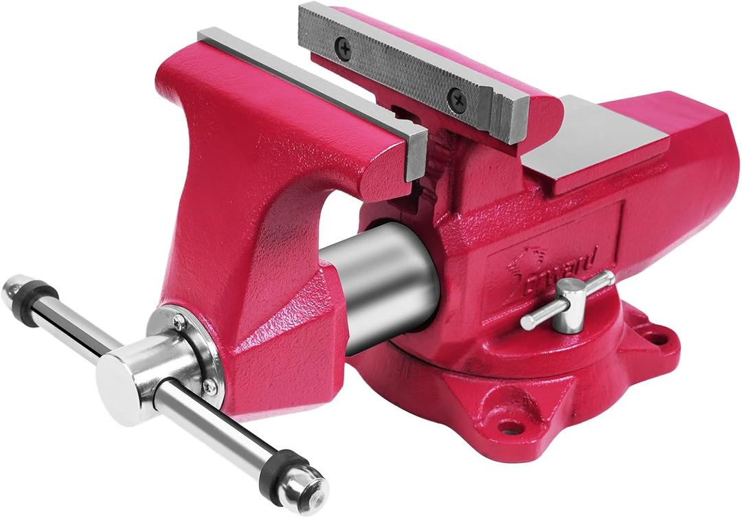 Forward 1760B 6 Inch Bench Vise Heavy Duty with Anvil and 360° Swivel Base