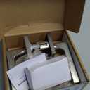 Mega Handles Prime Passage Lever Door Handle for Closet or French Doors, Single Side Door Levers, Fits All Standard Door Sizes, Covered Screws Included - Satin Nickel (1 Pack) 5"