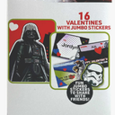 2pcs Star Wars 16 Valentines with Jumbo Stickers 