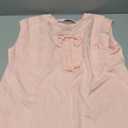 Falechay Women Blouses Womens Summer Tops Cute Going Out Round Neck Outfit Casual Chiffon Short Cap Sleeve Clothes Sexy Ladies Babydoll Shirts 2026 Trendy Women Blouse Bow Tie Plus Size Top Pink XL