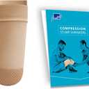 Prosthetic Stump Shrinkers Above Knee, 25cm, Compression, Amputee Socks, 20-30, Daily use, Taiwan Excellence 2XL (Beige)